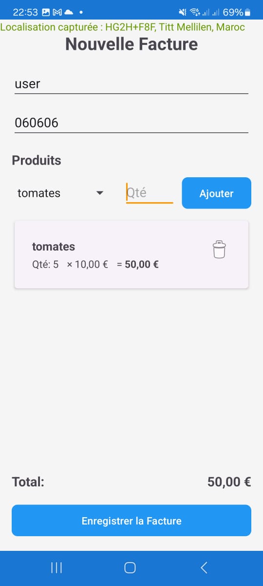 Création de facture